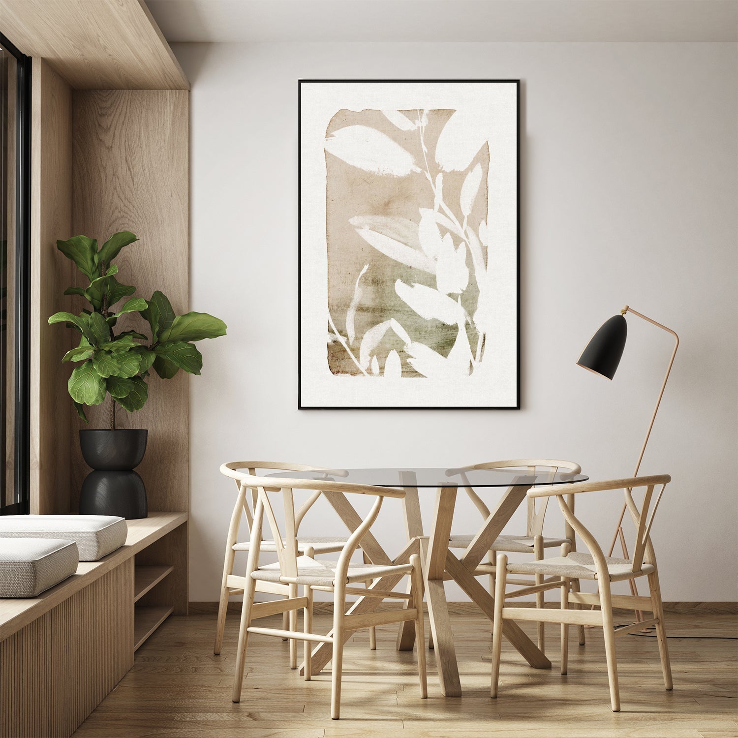 wall-art-print-canvas-poster-framed-Cottage Floral, Style C-by-Dear Musketeer Studio-Gioia Wall Art