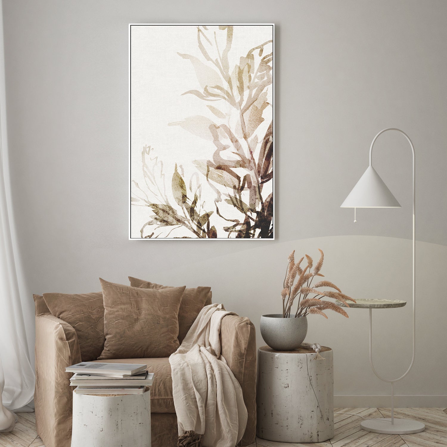 wall-art-print-canvas-poster-framed-Cottage Foliage, Style A-by-Dear Musketeer Studio-Gioia Wall Art