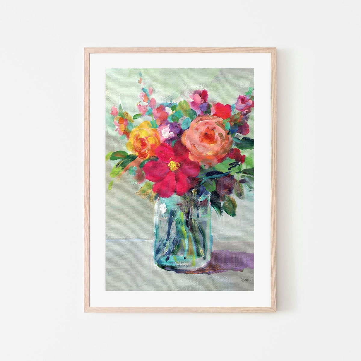 wall-art-print-canvas-poster-framed-Cottage Garden Bouquet, Style A-by-Danhui Nai-Gioia Wall Art