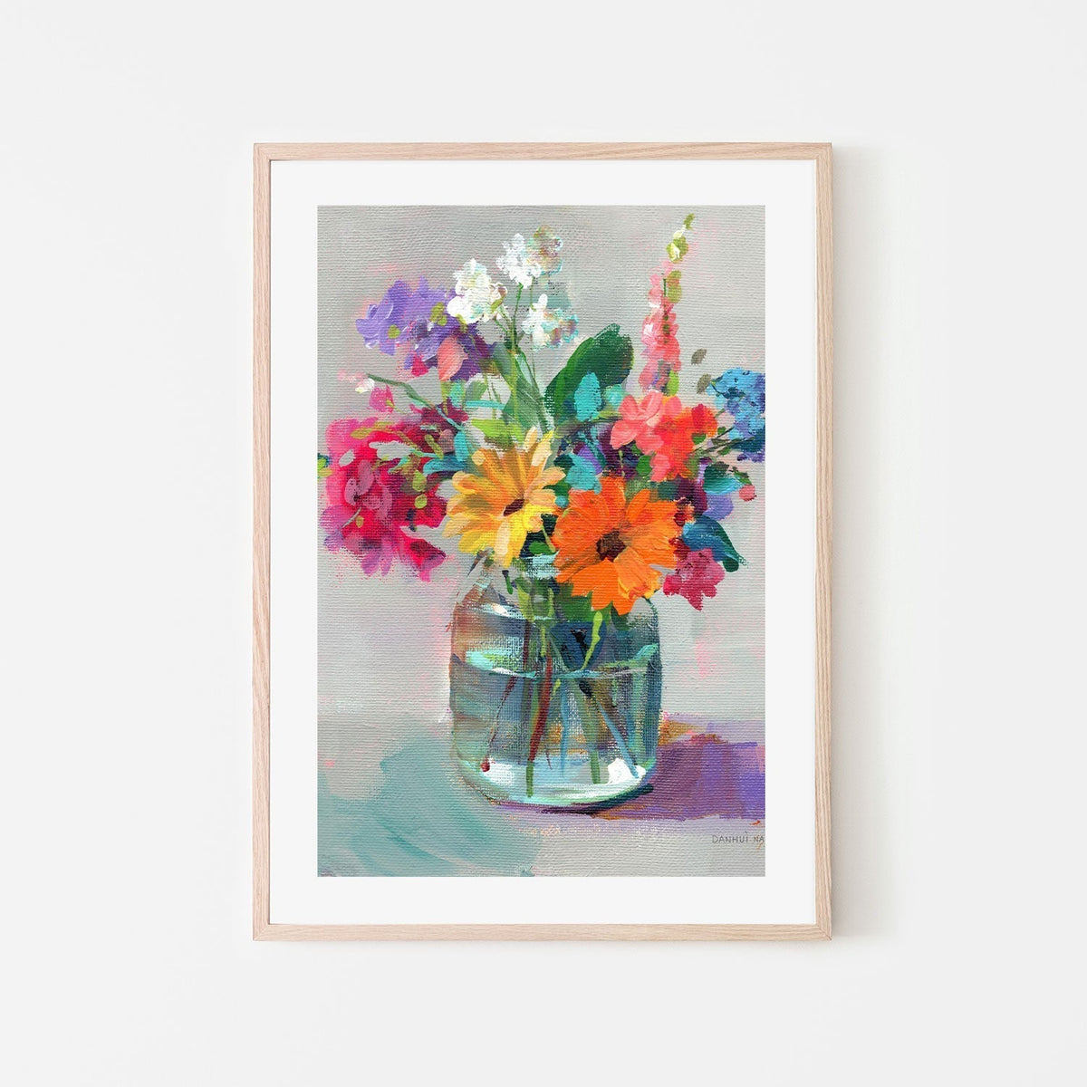 wall-art-print-canvas-poster-framed-Cottage Garden Bouquet, Style B-by-Danhui Nai-Gioia Wall Art