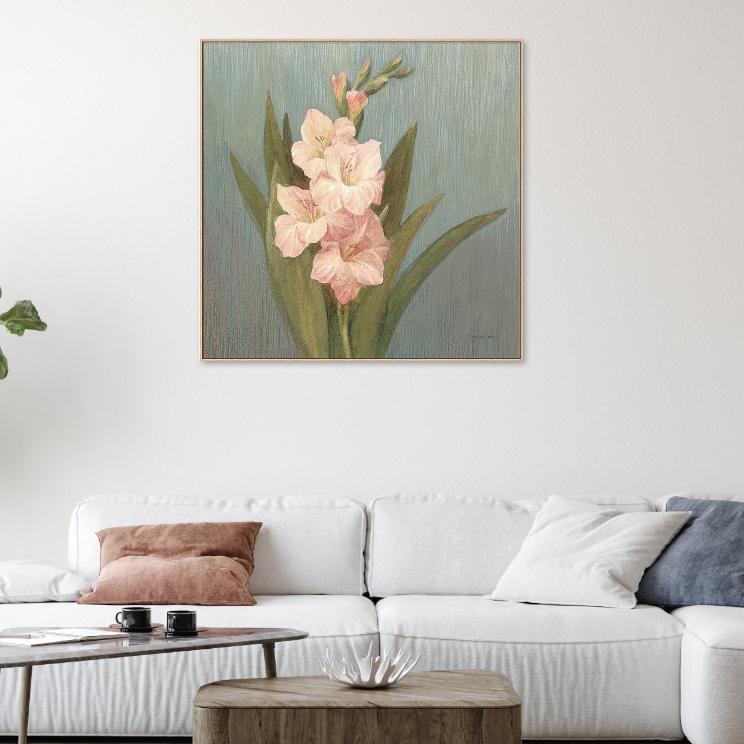 wall-art-print-canvas-poster-framed-Cottage Gladiola , By Danhui Nai-2