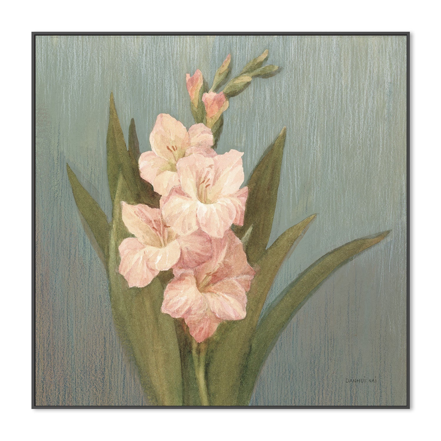 wall-art-print-canvas-poster-framed-Cottage Gladiola , By Danhui Nai-3