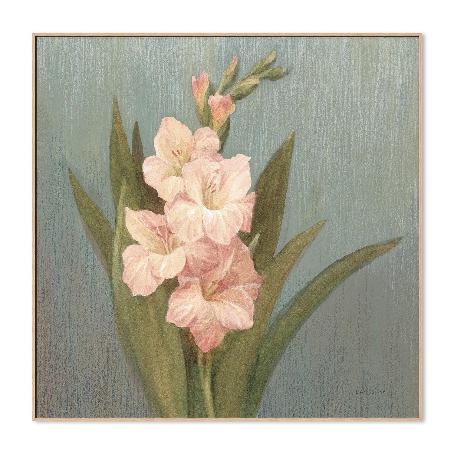 wall-art-print-canvas-poster-framed-Cottage Gladiola , By Danhui Nai-4