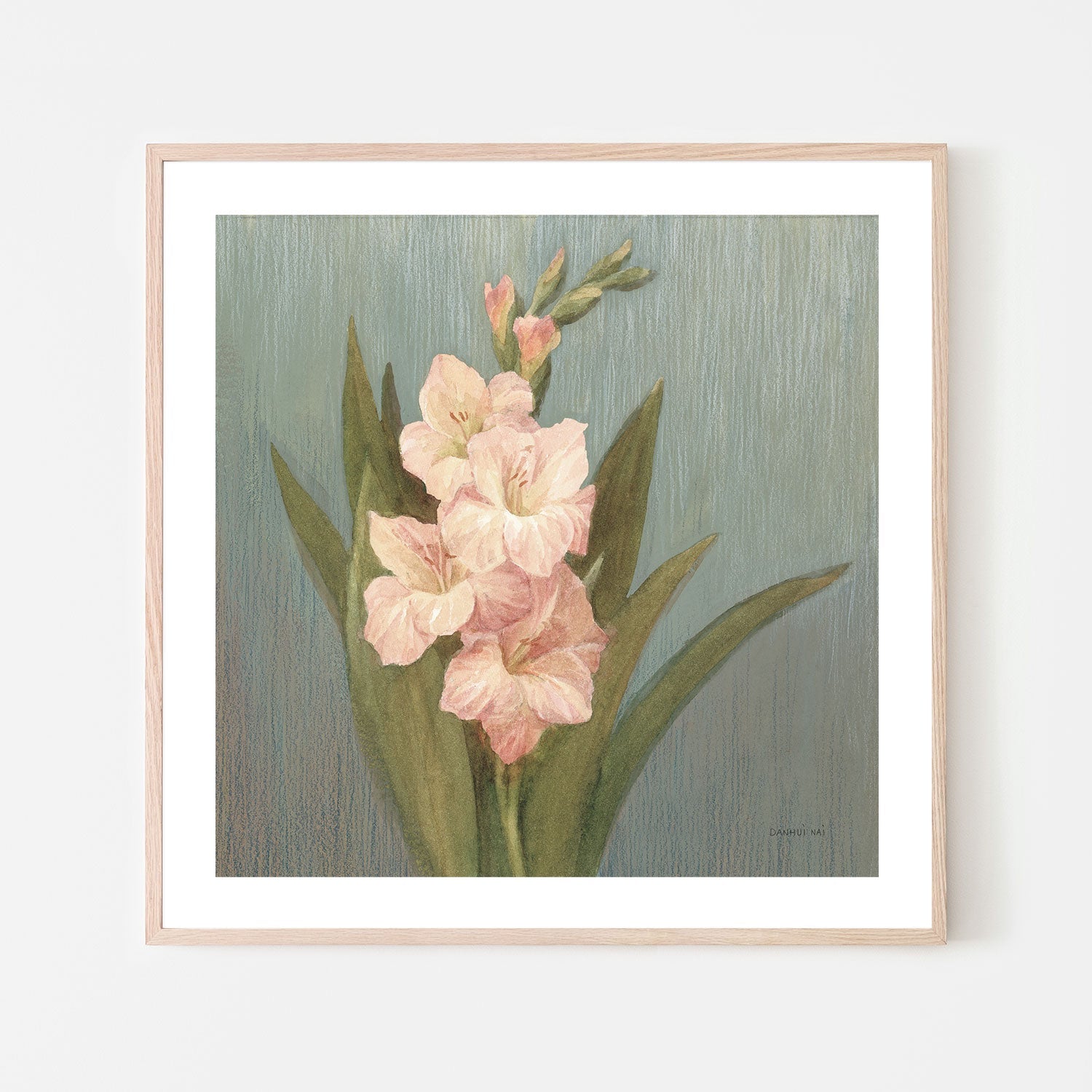 wall-art-print-canvas-poster-framed-Cottage Gladiola , By Danhui Nai-6