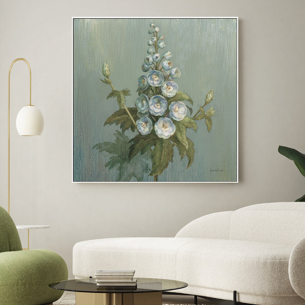 wall-art-print-canvas-poster-framed-Cottage Larkspur , By Danhui Nai-2