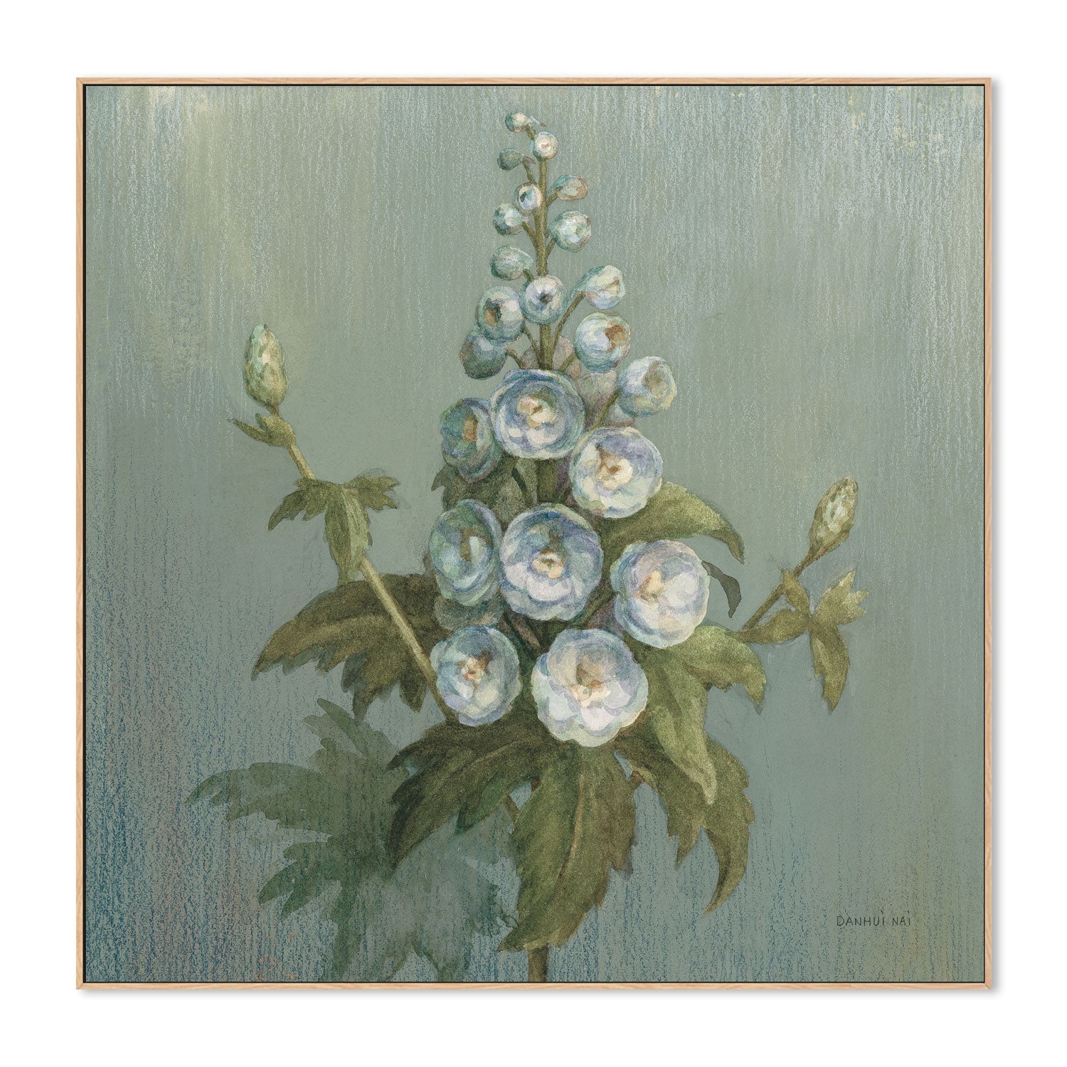wall-art-print-canvas-poster-framed-Cottage Larkspur , By Danhui Nai-4