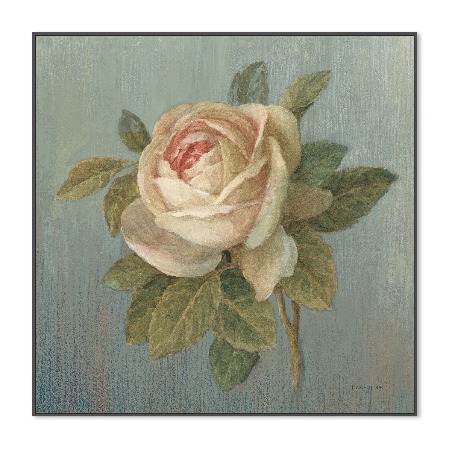 wall-art-print-canvas-poster-framed-Cottage Rose , By Danhui Nai-3