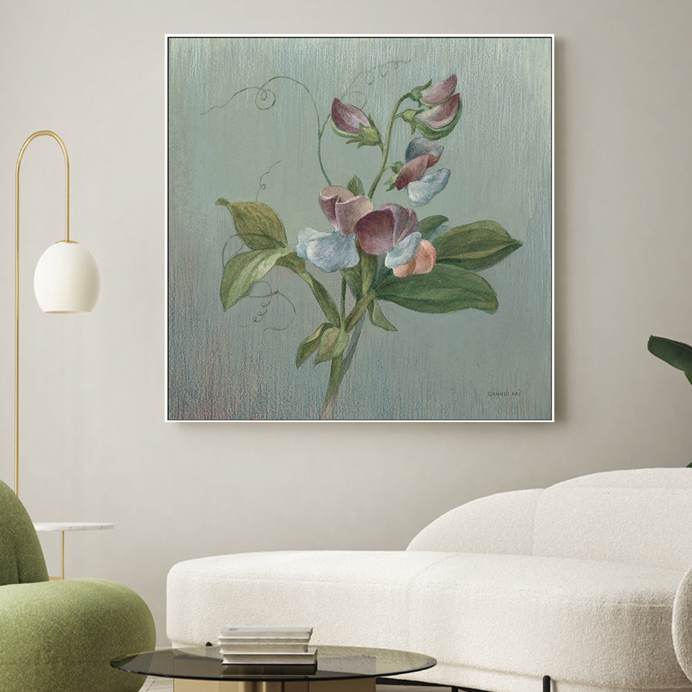 wall-art-print-canvas-poster-framed-Cottage Sweet Pea , By Danhui Nai-2
