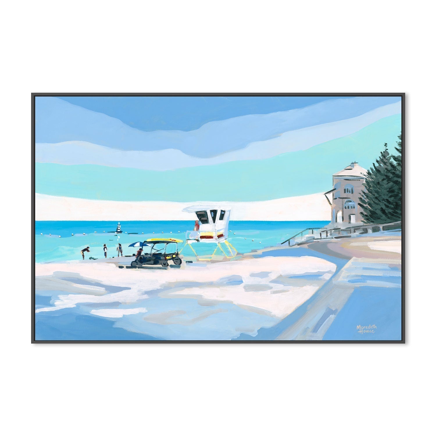 wall-art-print-canvas-poster-framed-Cottesloe Beach , By Meredith Howse-GIOIA-WALL-ART