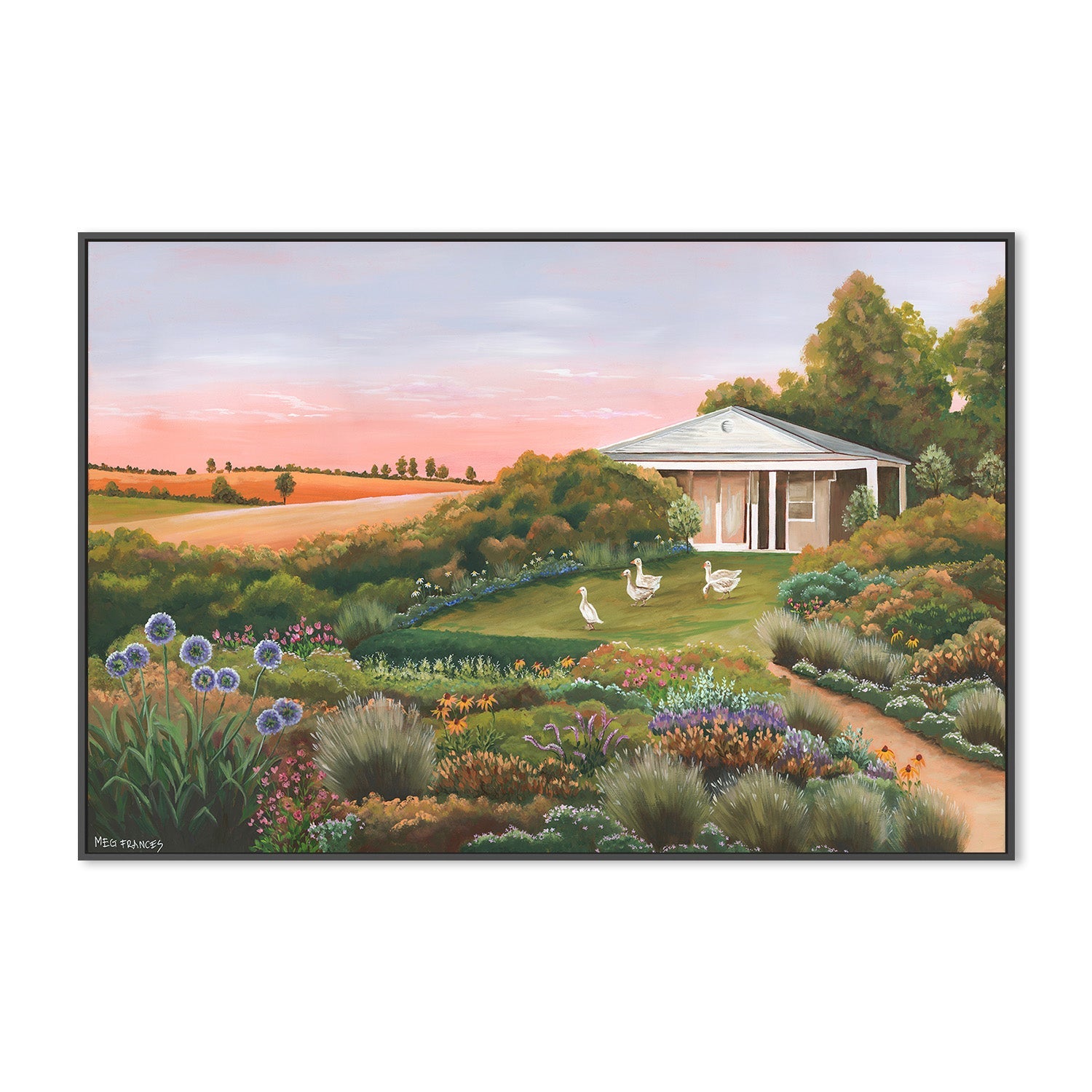 wall-art-print-canvas-poster-framed-Country Garden-3