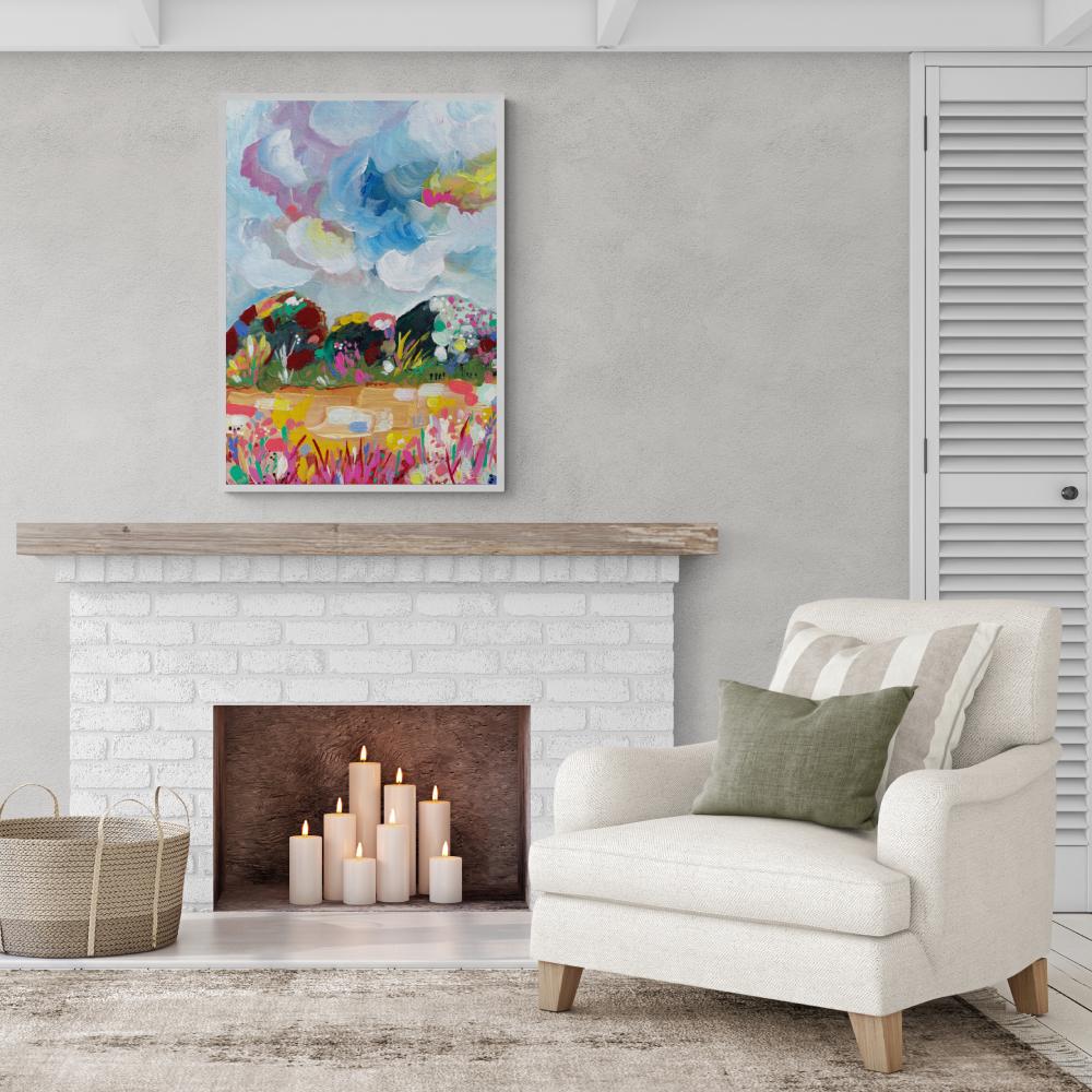 wall-art-print-canvas-poster-framed-Country Road Path-by-Lia Nell-Gioia Wall Art
