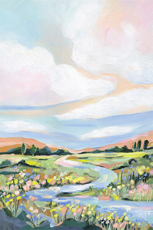 wall-art-print-canvas-poster-framed-Countryside Meander-1