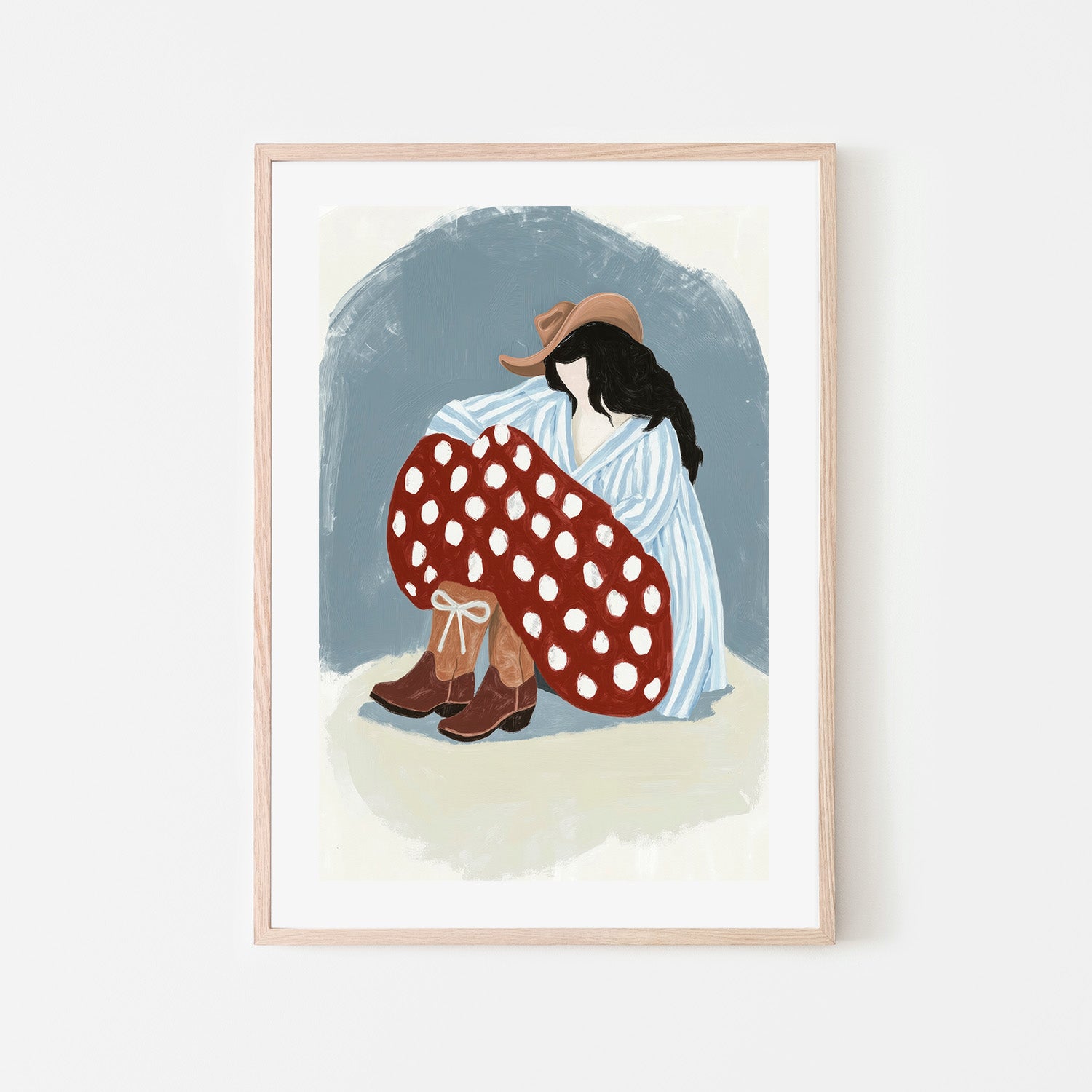 wall-art-print-canvas-poster-framed-Cow Girl-6