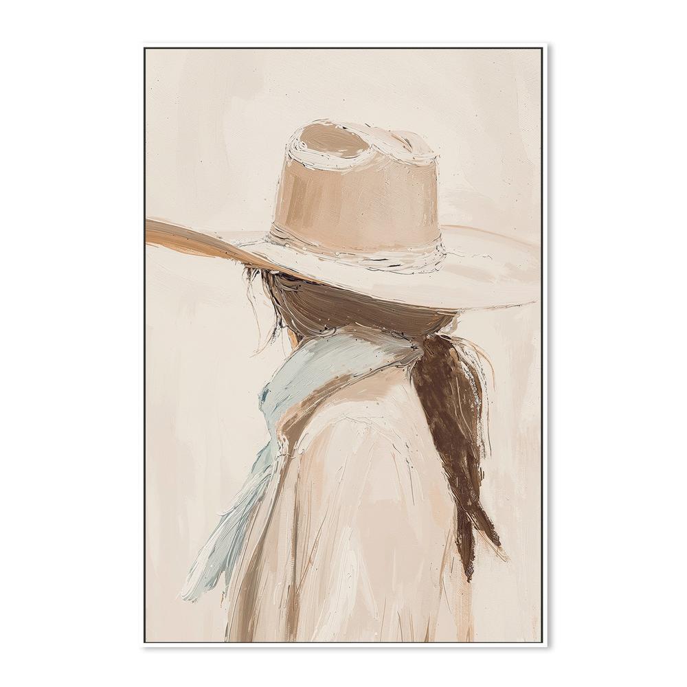 wall-art-print-canvas-poster-framed-Cowgirl, Brown Tones , By Lady Hana-5