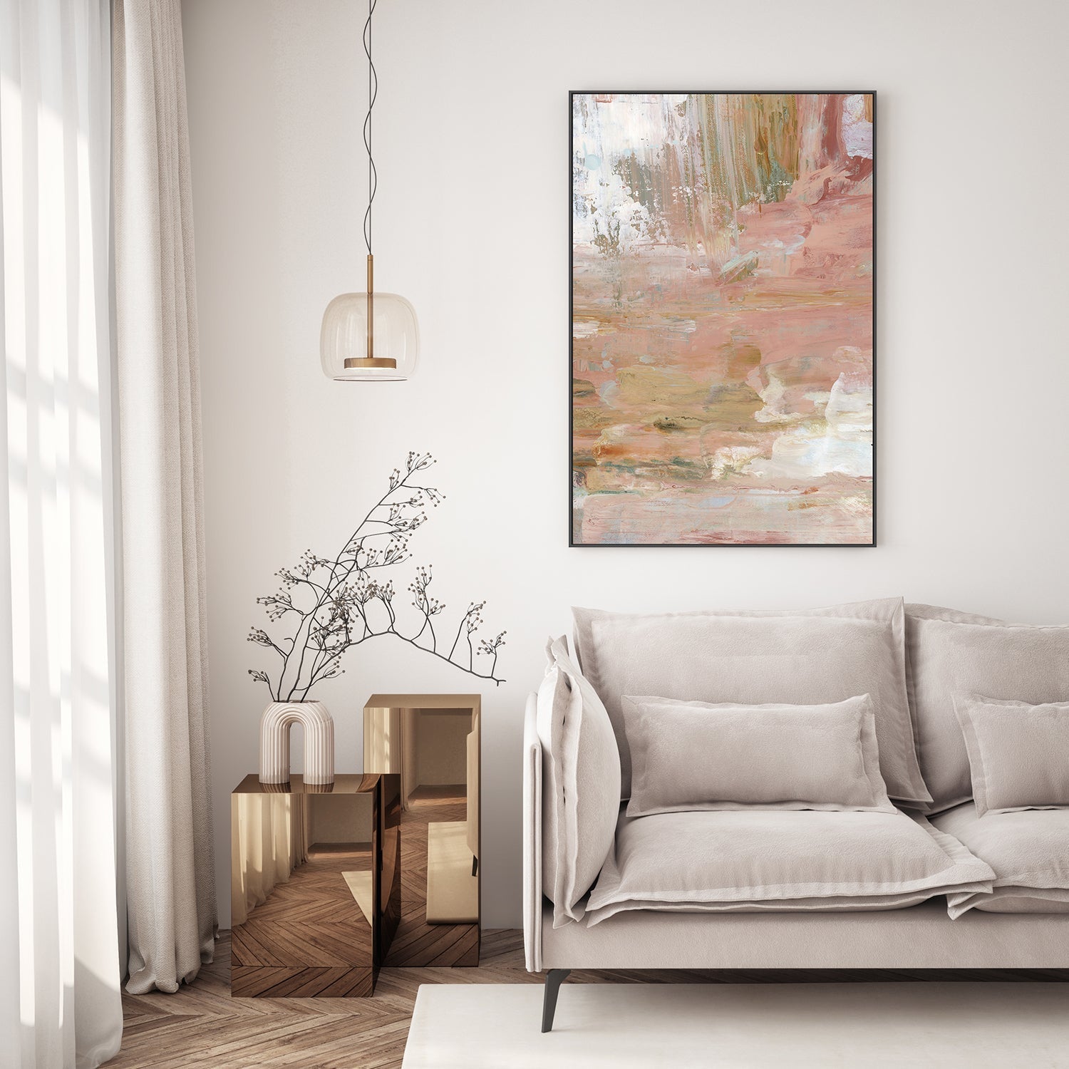 wall-art-print-canvas-poster-framed-Cresting, Style D , By Zelda Cane-7