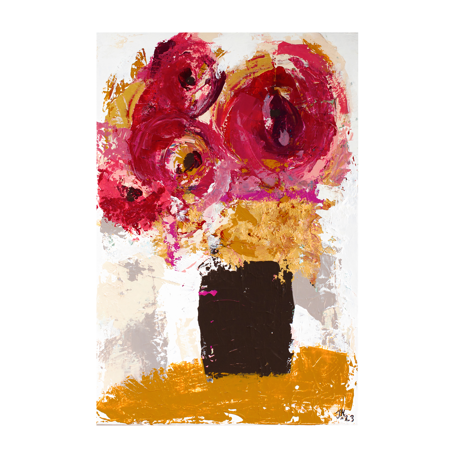 wall-art-print-canvas-poster-framed-Crimson Blooms, By Tove Hoglund-GIOIA-WALL-ART