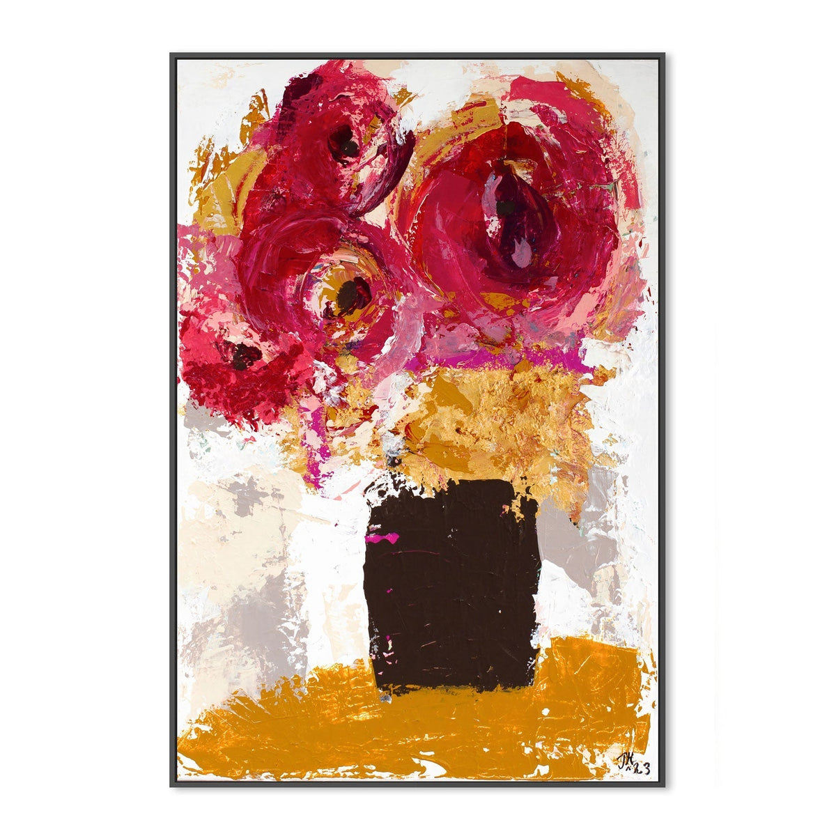wall-art-print-canvas-poster-framed-Crimson Blooms, By Tove Hoglund-GIOIA-WALL-ART