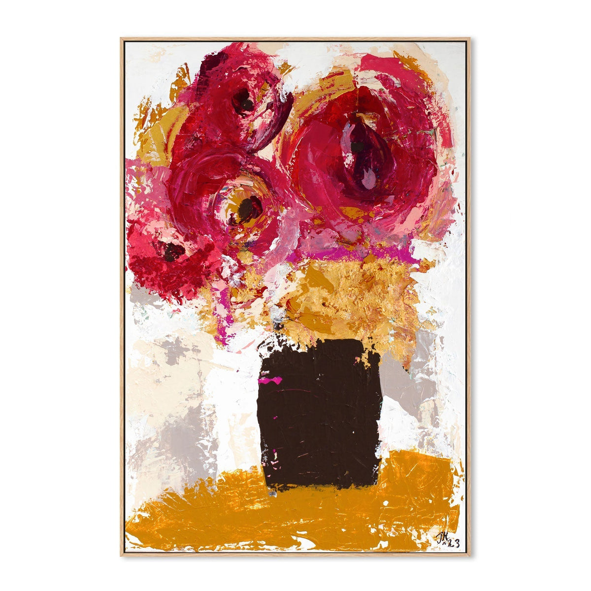 wall-art-print-canvas-poster-framed-Crimson Blooms, By Tove Hoglund-GIOIA-WALL-ART