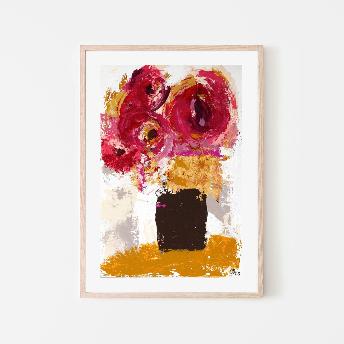 wall-art-print-canvas-poster-framed-Crimson Blooms, By Tove Hoglund-GIOIA-WALL-ART