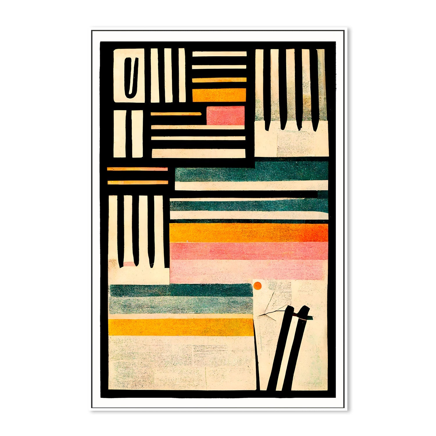 wall-art-print-canvas-poster-framed-Crossed Lines , By Treechild-GIOIA-WALL-ART