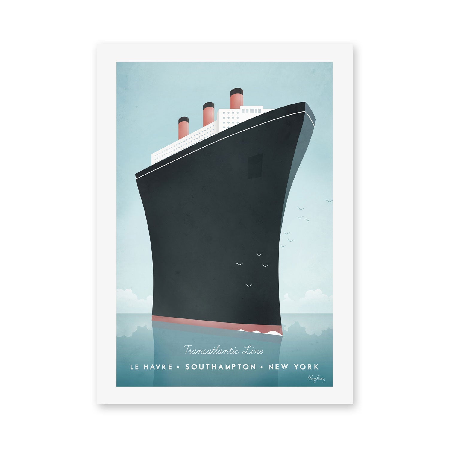 wall-art-print-canvas-poster-framed-Cruise Ship , By Henry Rivers-GIOIA-WALL-ART