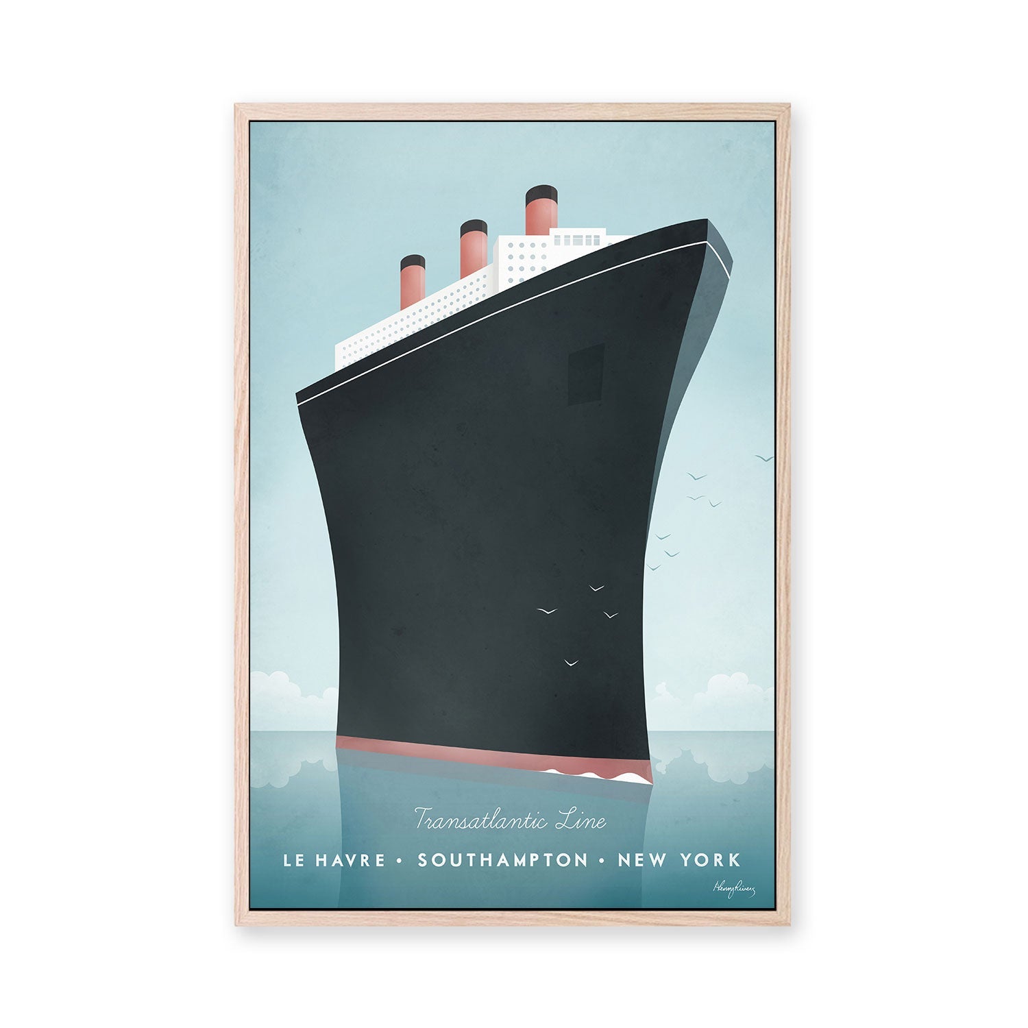 wall-art-print-canvas-poster-framed-Cruise Ship , By Henry Rivers-GIOIA-WALL-ART
