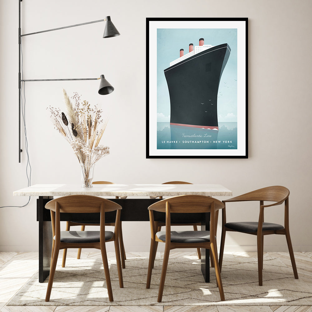 wall-art-print-canvas-poster-framed-Cruise Ship , By Henry Rivers-GIOIA-WALL-ART