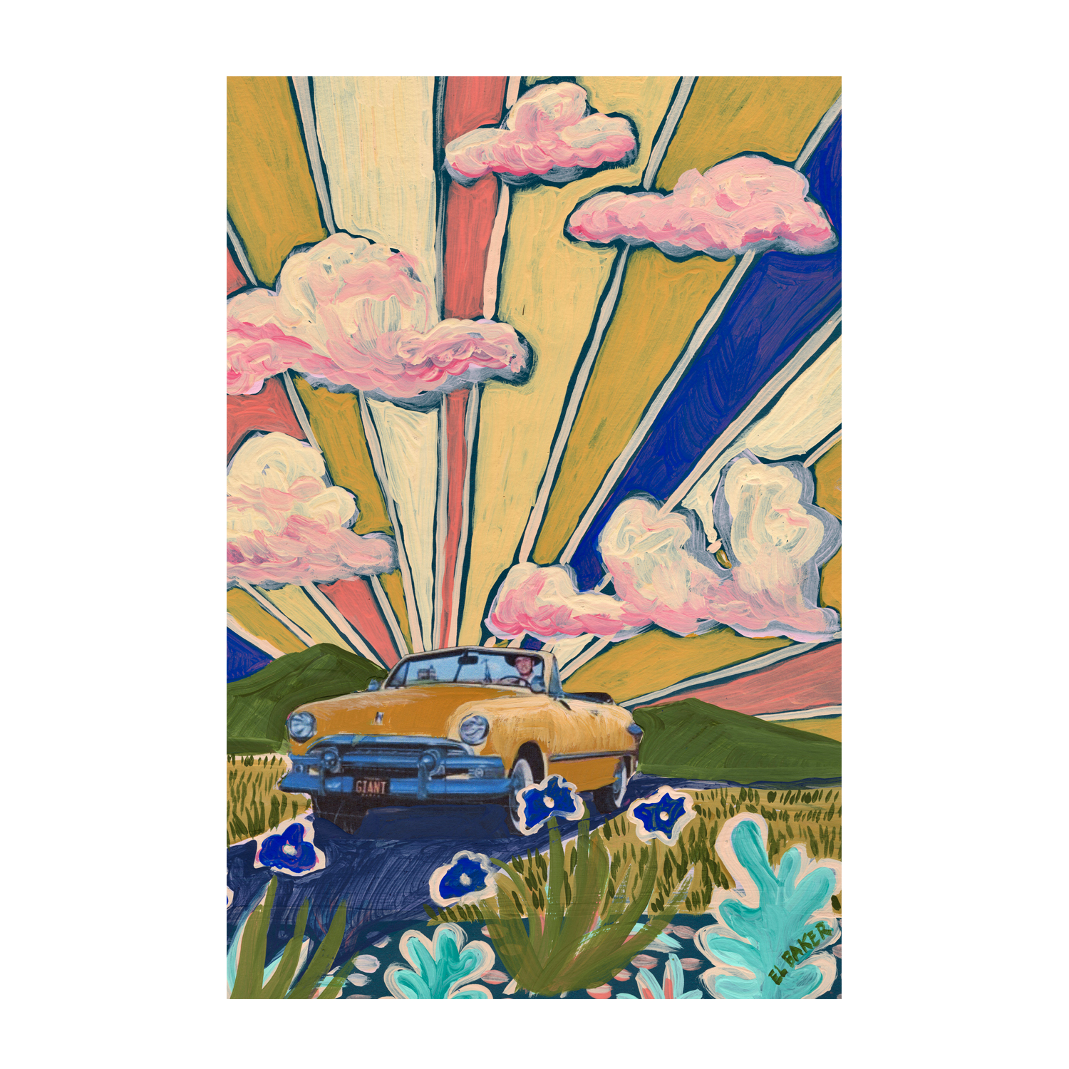 wall-art-print-canvas-poster-framed-Cruising , By Eleanor Baker-1