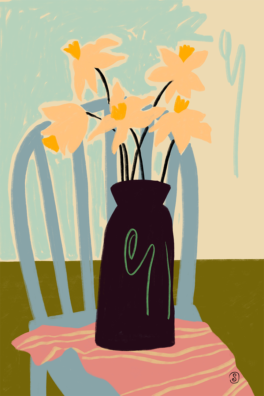wall-art-print-canvas-poster-framed-Daffodils , By Sandra Poliakov-1