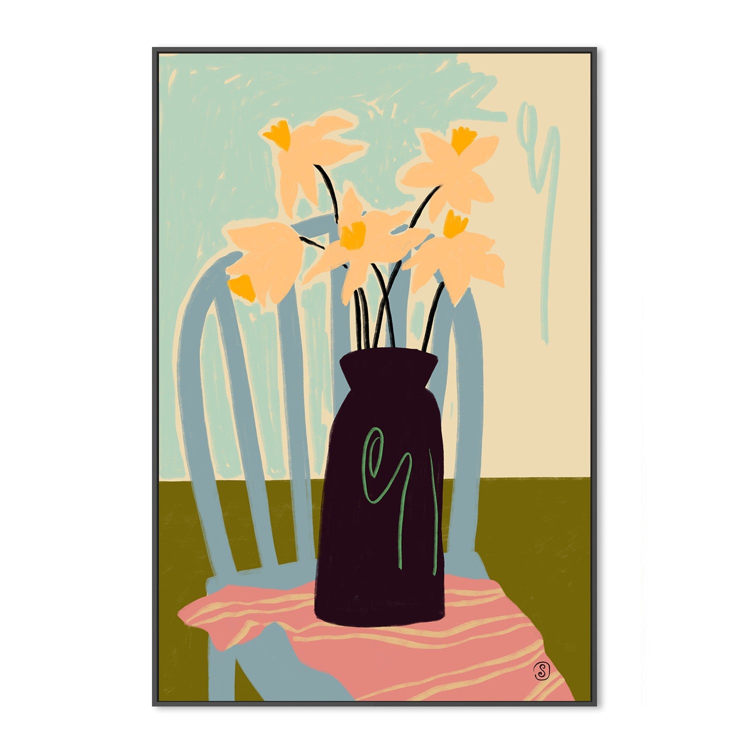 wall-art-print-canvas-poster-framed-Daffodils , By Sandra Poliakov-3