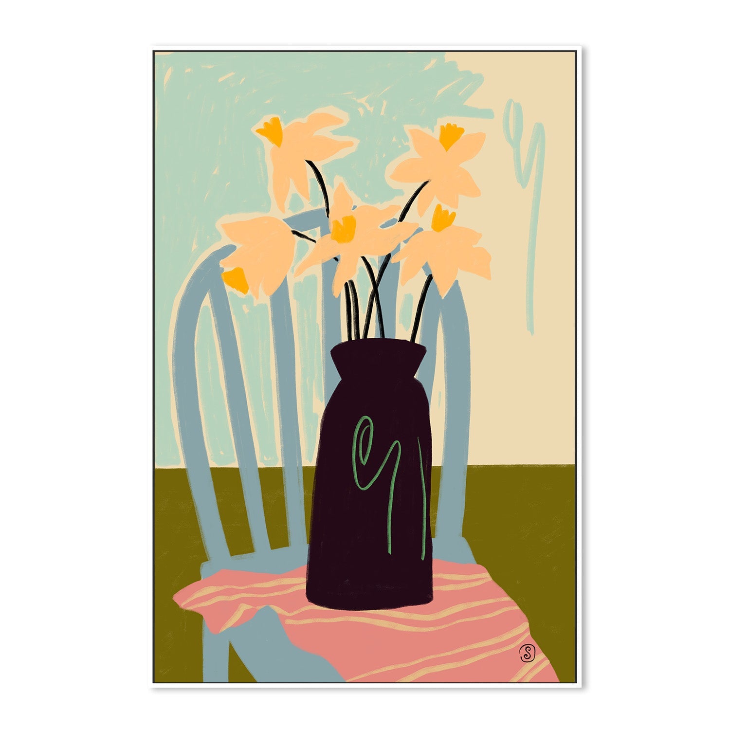 wall-art-print-canvas-poster-framed-Daffodils , By Sandra Poliakov-5