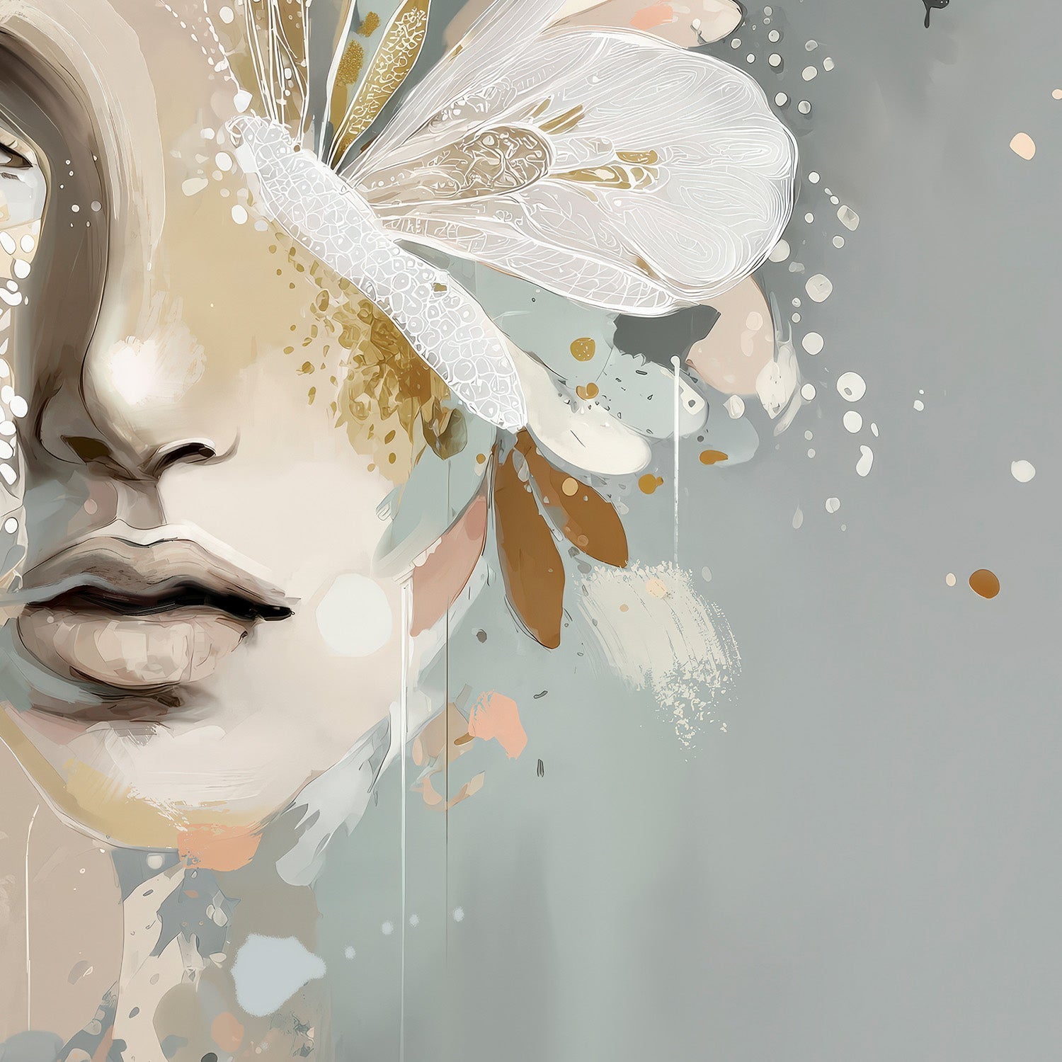 wall-art-print-canvas-poster-framed-Daisy, Style B-11