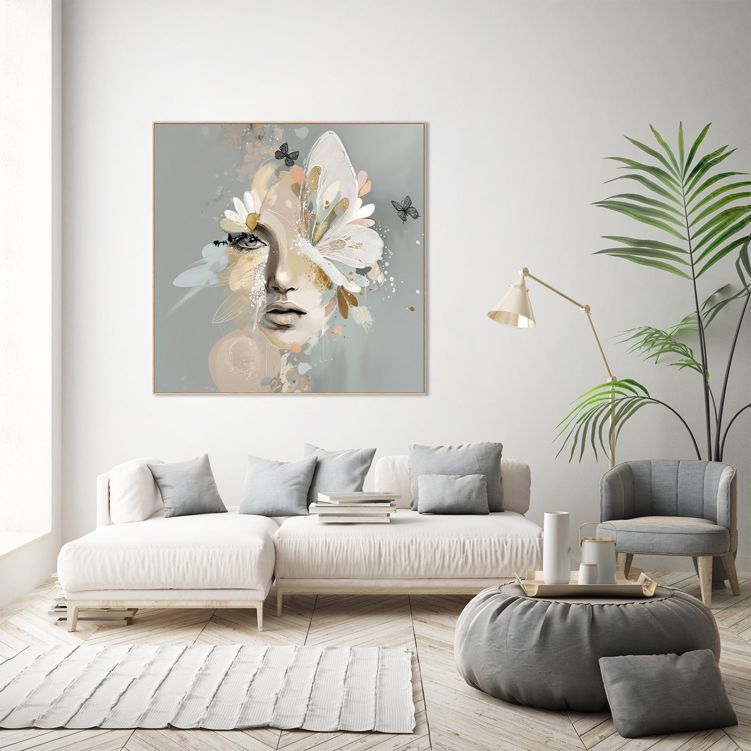 wall-art-print-canvas-poster-framed-Daisy, Style B-9