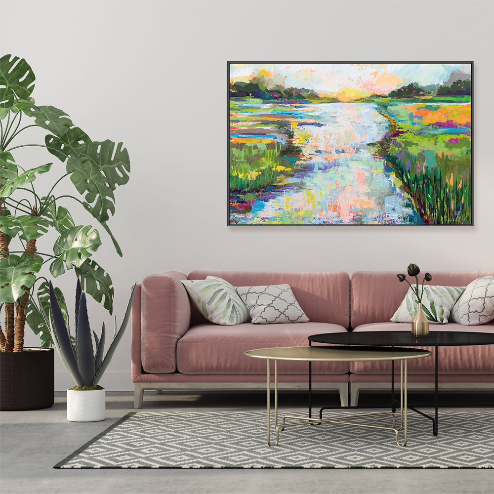 wall-art-print-canvas-poster-framed-Dancing Light-by-Jeanette Vertentes-Gioia Wall Art