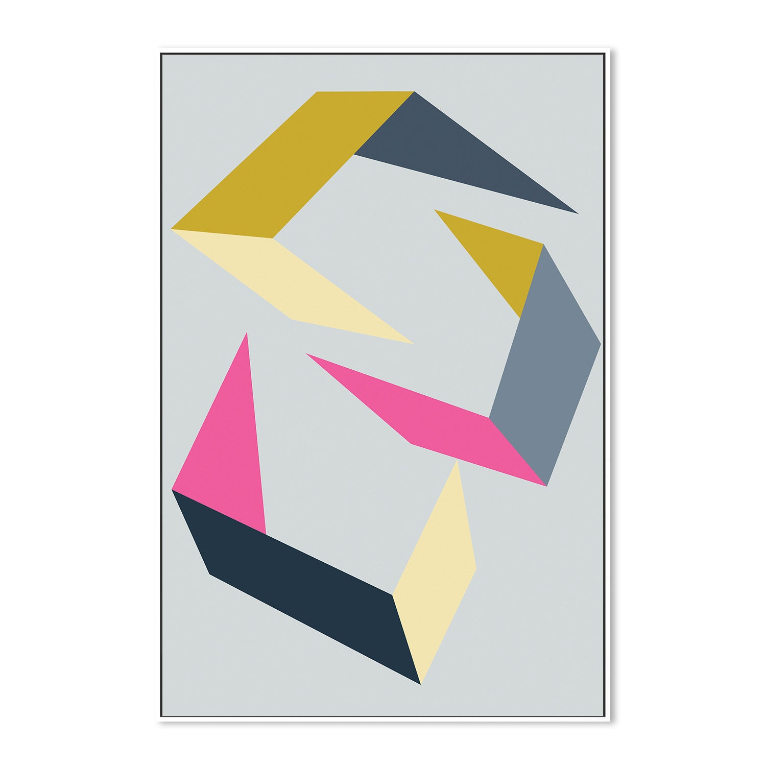 wall-art-print-canvas-poster-framed-Dancing Shapes-5