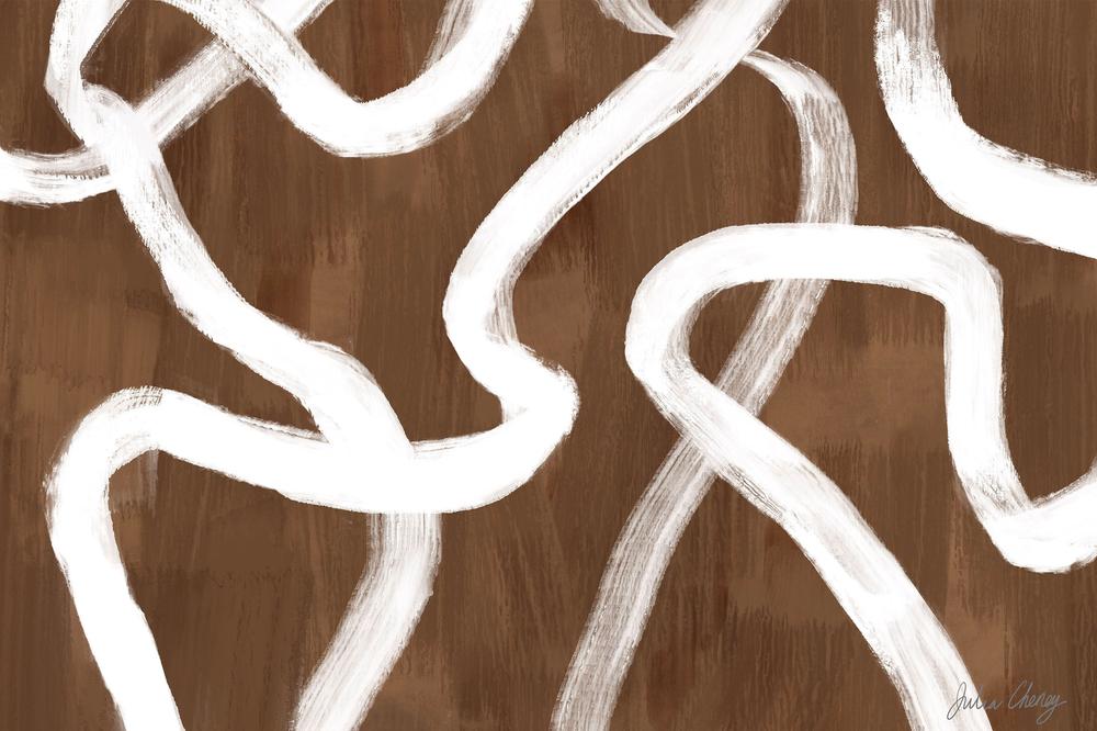 wall-art-print-canvas-poster-framed-Dancing White Ribbon Over Tan-1