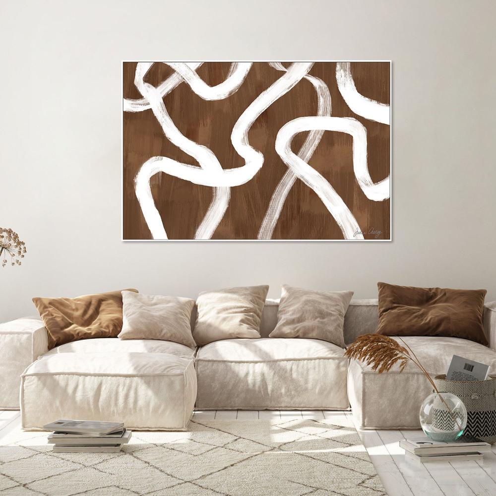 wall-art-print-canvas-poster-framed-Dancing White Ribbon Over Tan-9