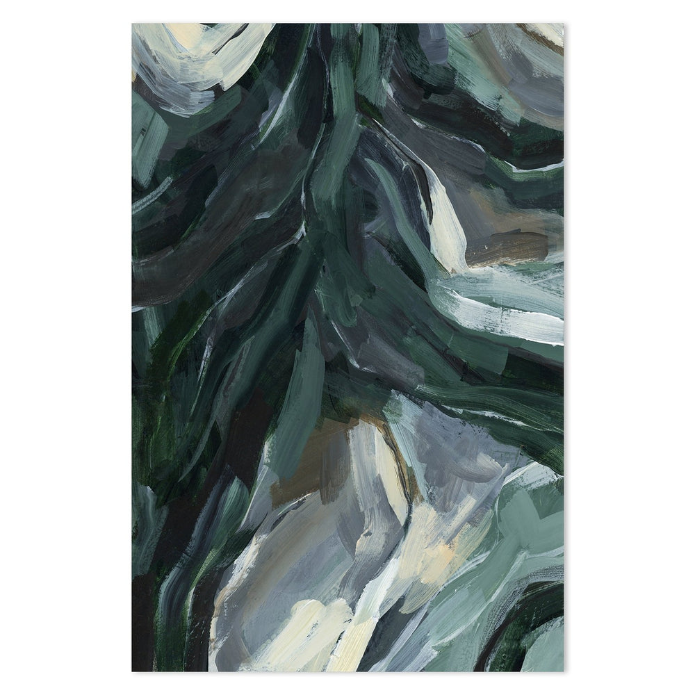 wall-art-print-canvas-poster-framed-Dark Green Abstract, Style C-by-Emily Wood-Gioia Wall Art