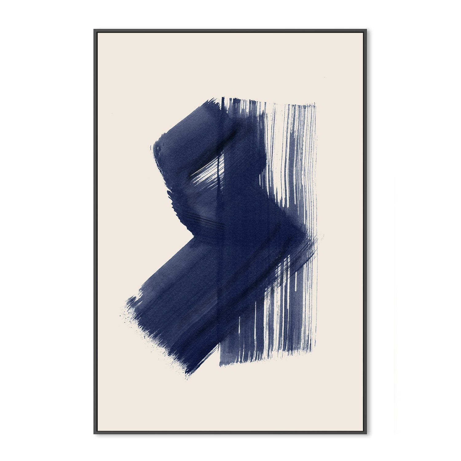 wall-art-print-canvas-poster-framed-Dark Navy Abstract, Style B-by-Danushka Abeygoda-Gioia Wall Art