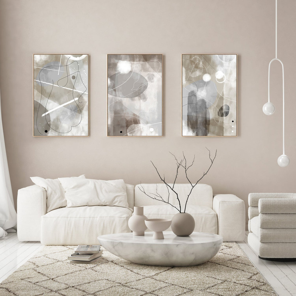 wall-art-print-canvas-poster-framed-Decided Profile, Set of 3-by-Plus X Studio-Gioia Wall Art