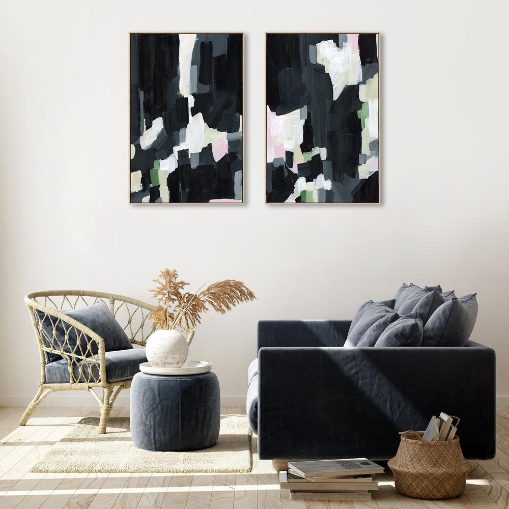wall-art-print-canvas-poster-framed-Deep Abstract, Set Of 2-by-Emily Wood-Gioia Wall Art