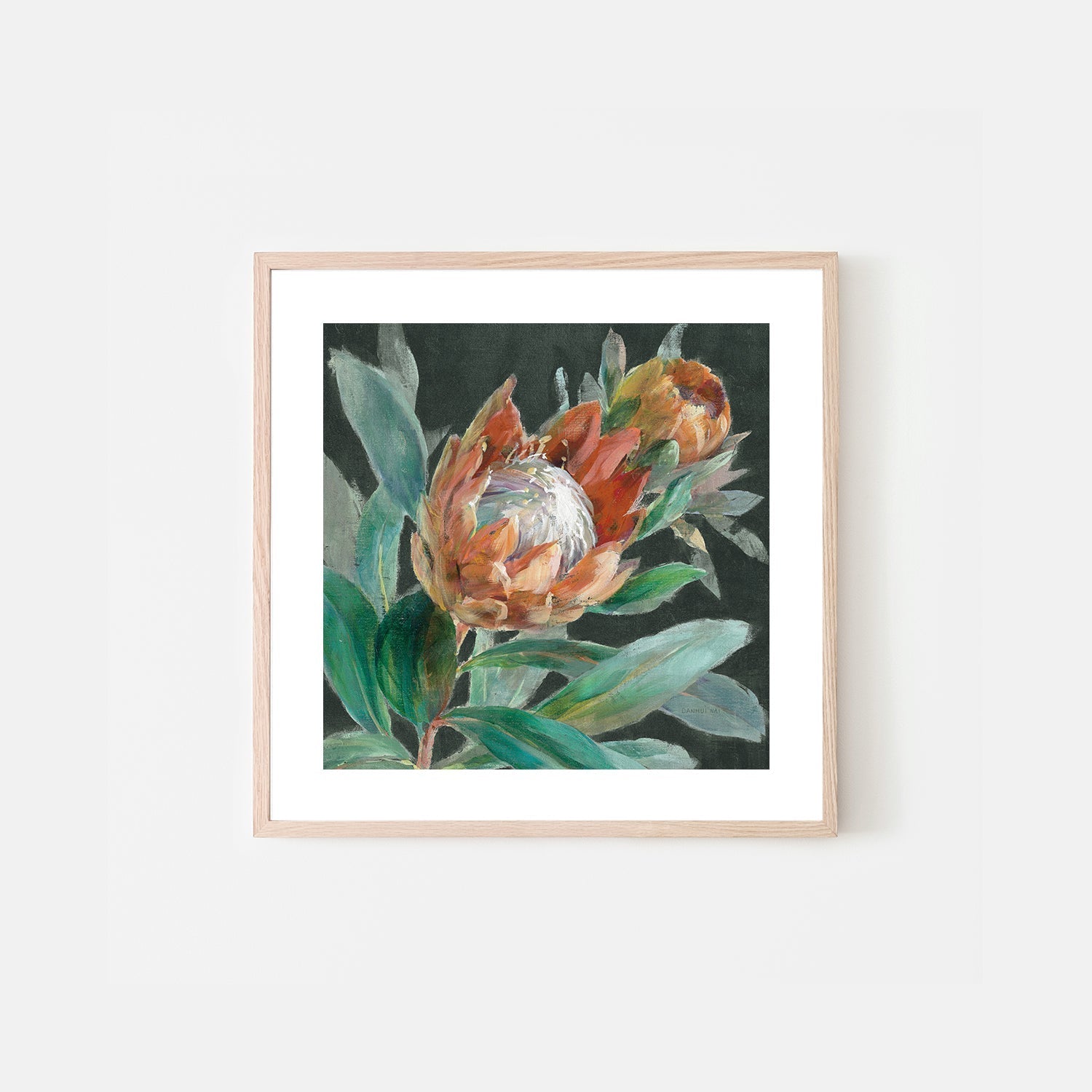 wall-art-print-canvas-poster-framed-Deep Tropical Protea Crop , By Danhui Nai-6