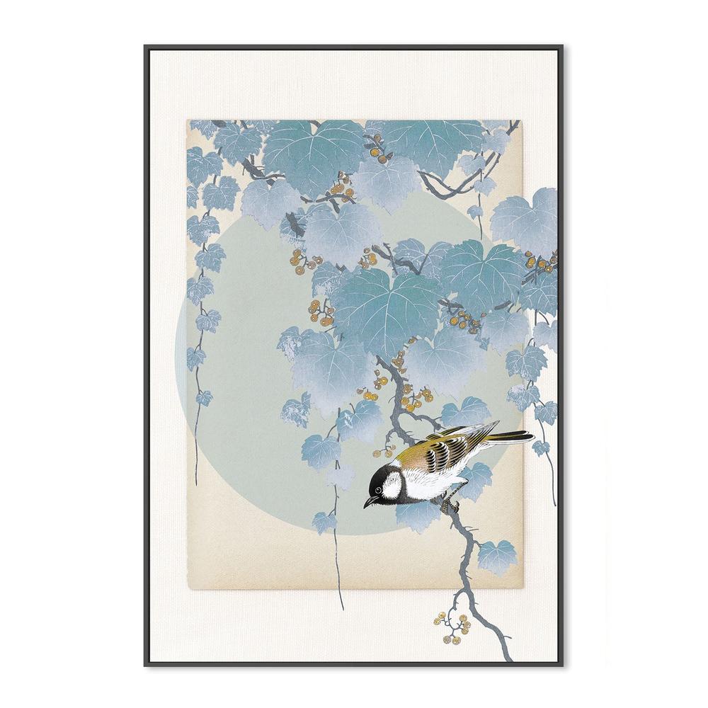 wall-art-print-canvas-poster-framed-Delicate Bird And Foliage-3