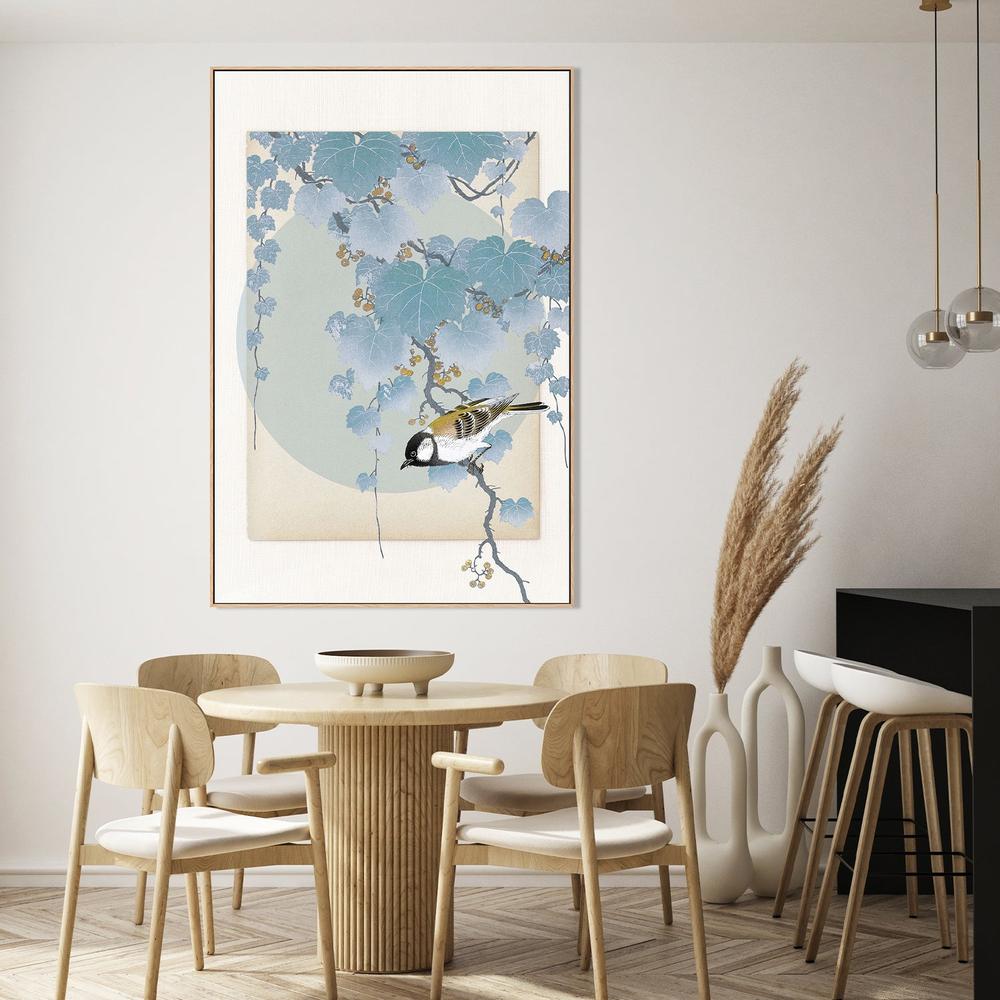 wall-art-print-canvas-poster-framed-Delicate Bird And Foliage-9