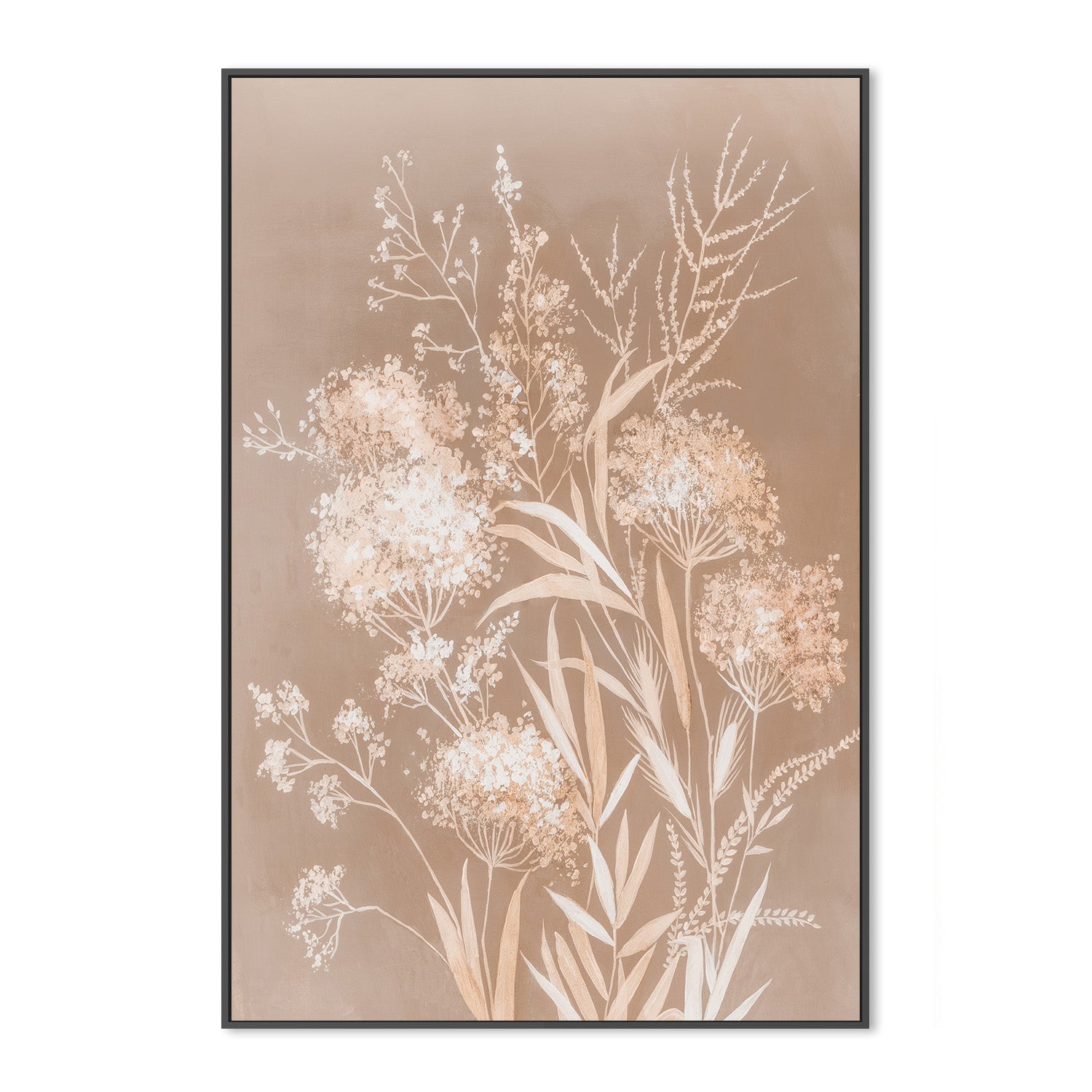 wall-art-print-canvas-poster-framed-Delicate Bunch, Mocha Mousse, Style A , By Asia Jensen-3