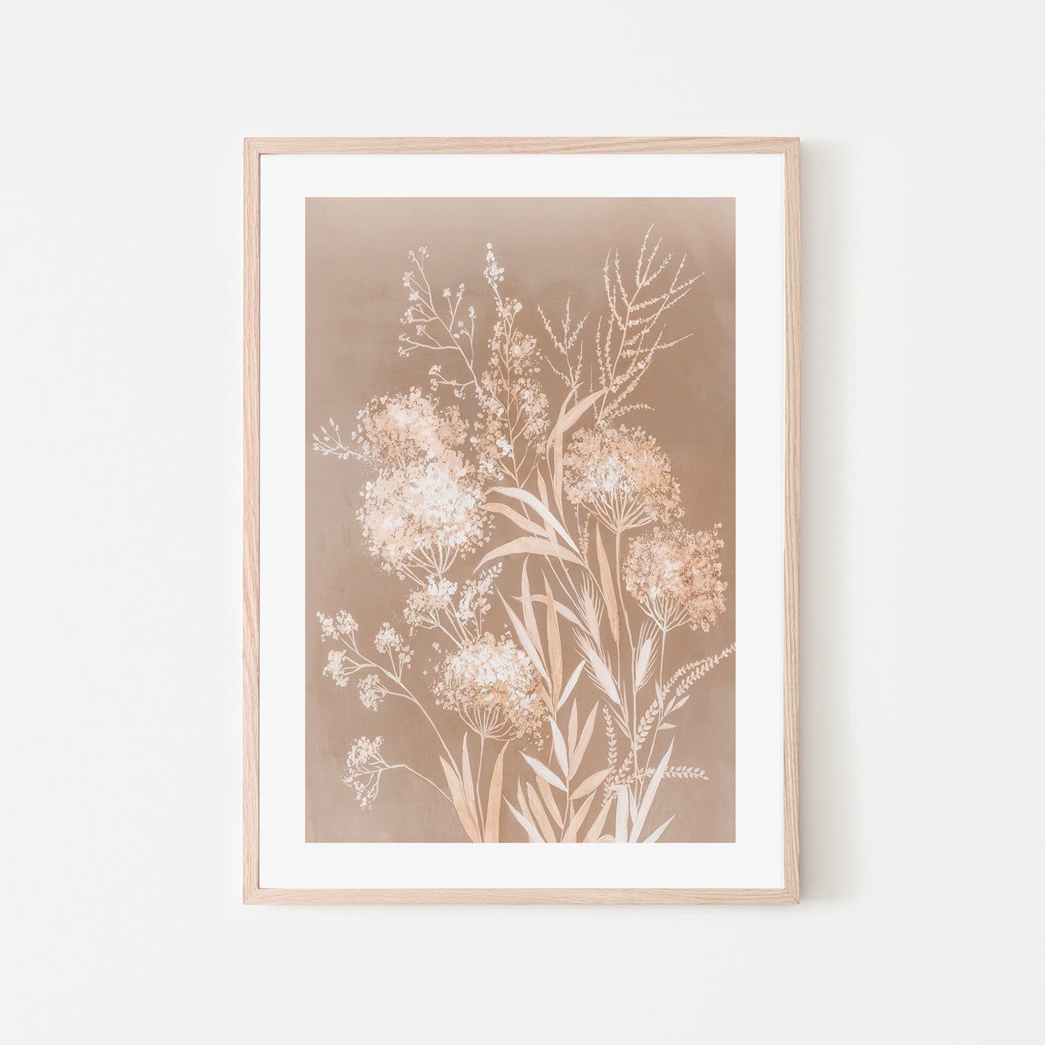 wall-art-print-canvas-poster-framed-Delicate Bunch, Mocha Mousse, Style A , By Asia Jensen-6