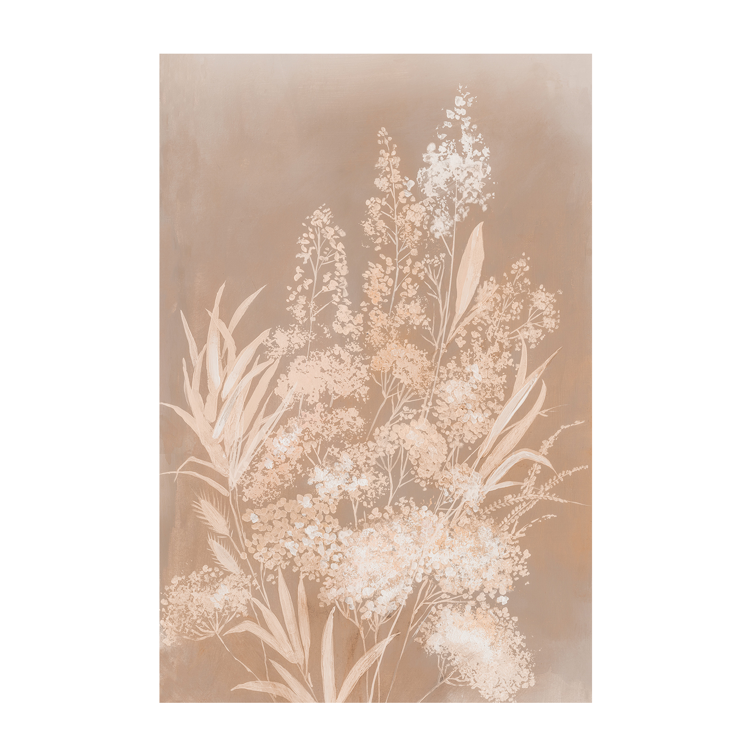 wall-art-print-canvas-poster-framed-Delicate Bunch, Mocha Mousse, Style B , By Asia Jensen-1