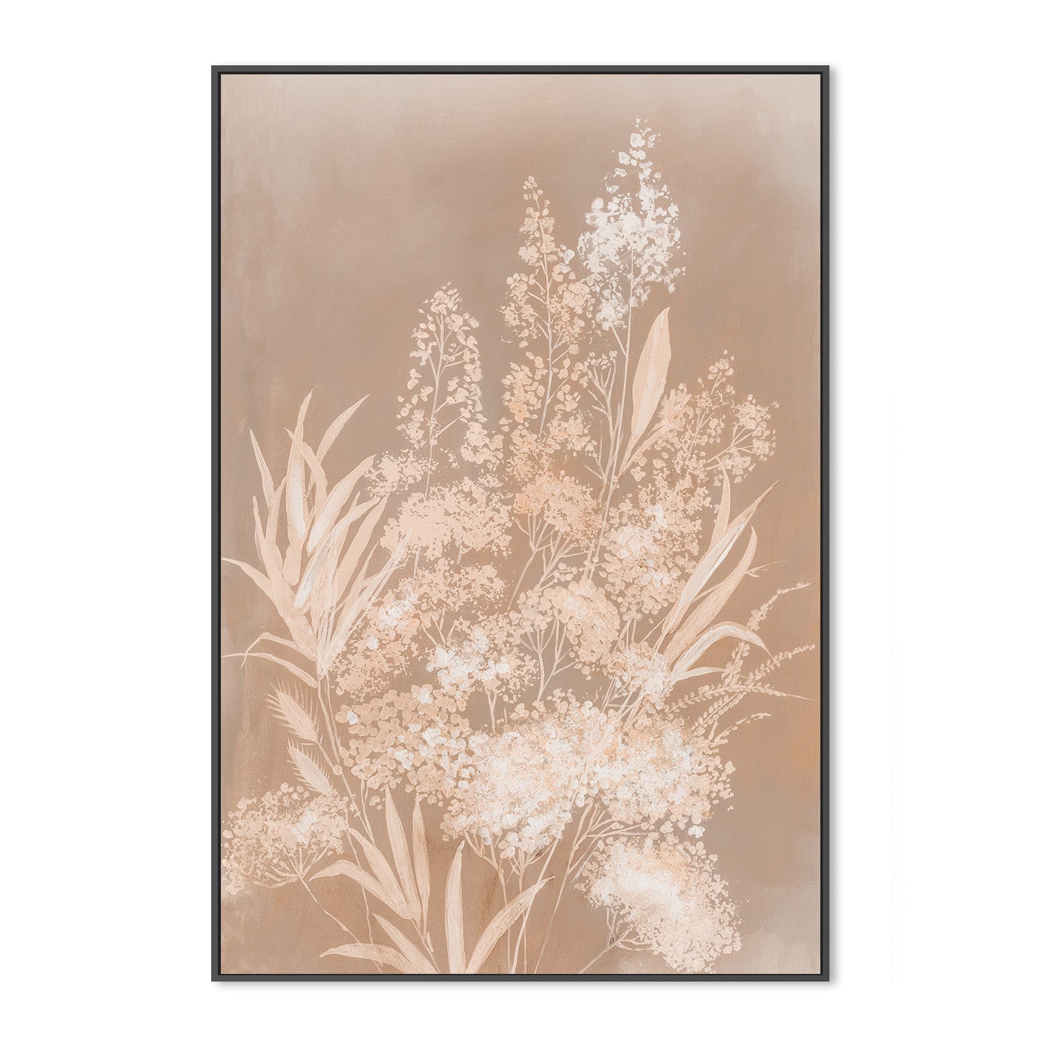 wall-art-print-canvas-poster-framed-Delicate Bunch, Mocha Mousse, Style B , By Asia Jensen-3