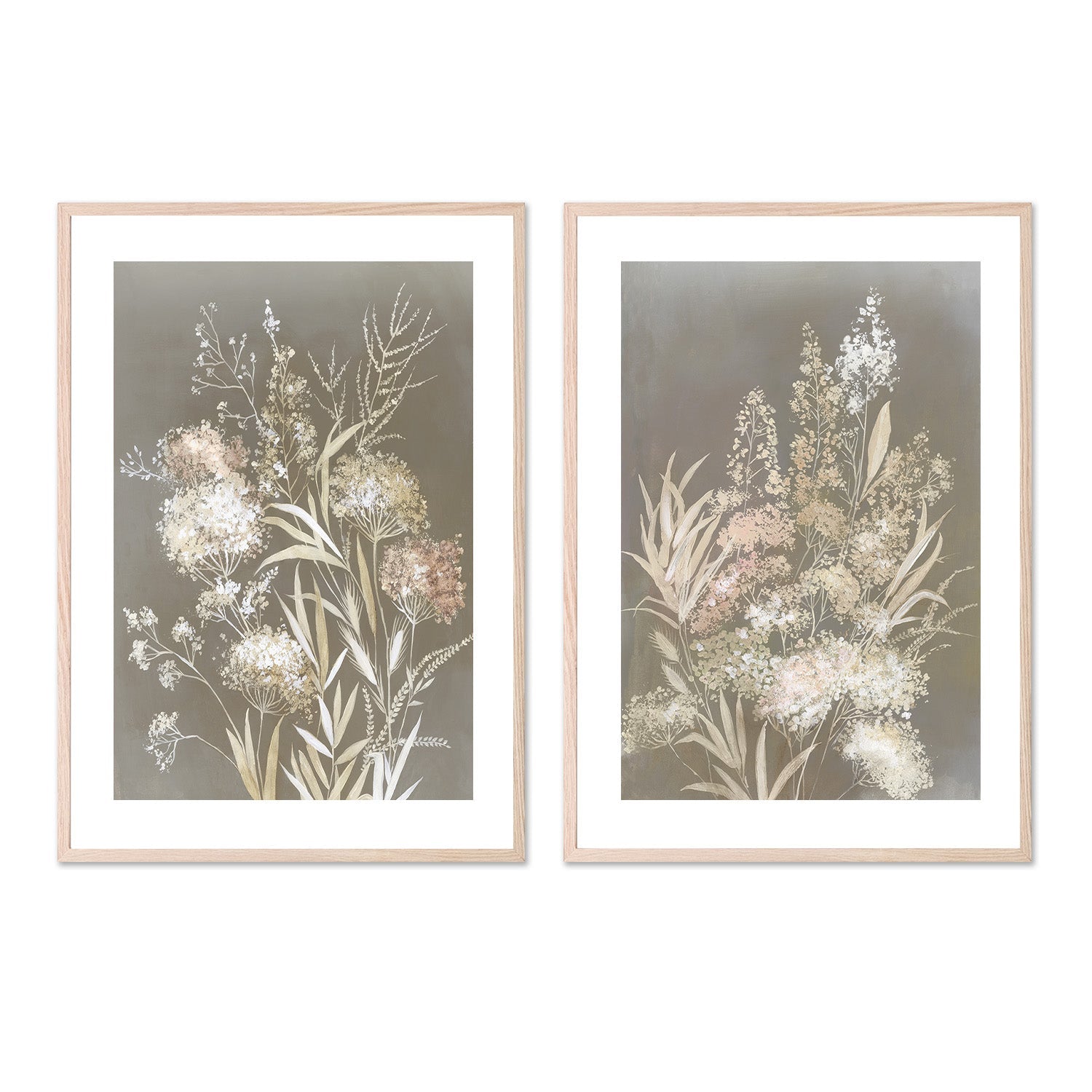 wall-art-print-canvas-poster-framed-Delicate Bunch, Style A & B, Set Of 2 , By Asia Jensen-6