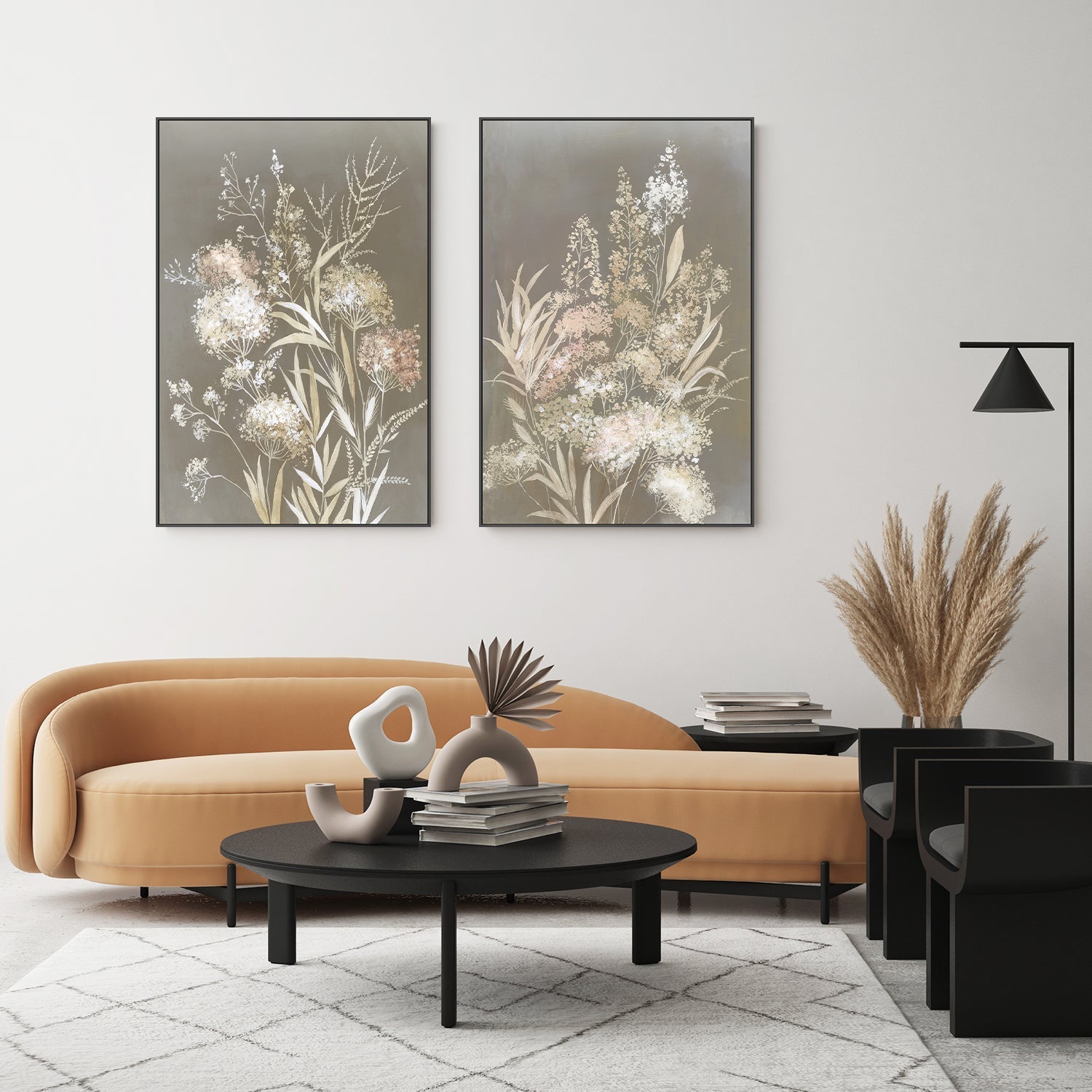 wall-art-print-canvas-poster-framed-Delicate Bunch, Style A & B, Set Of 2 , By Asia Jensen-7